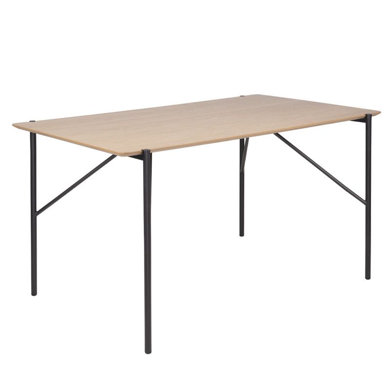 Mesa fija LOTTO 140 roble/negro