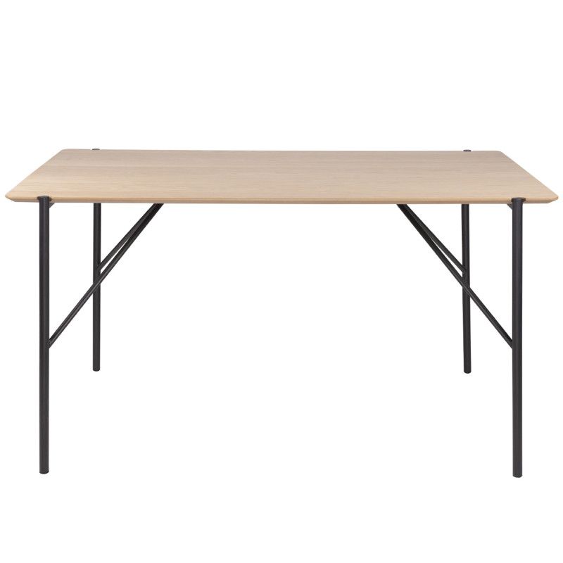 Mesa fija AIS 140 roble/blanco