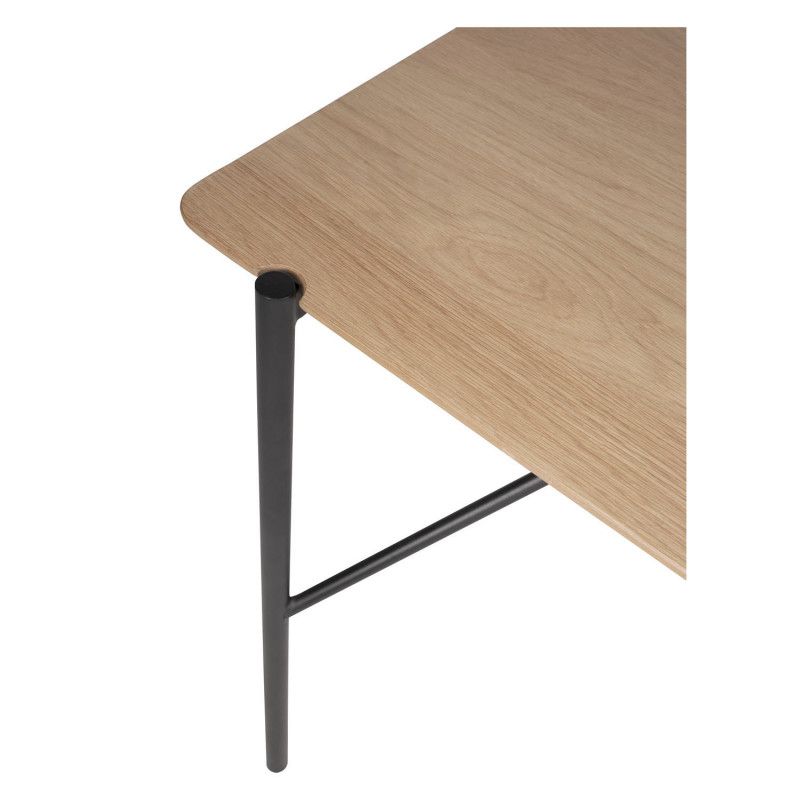 Mesa fija AIS 140 roble/blanco